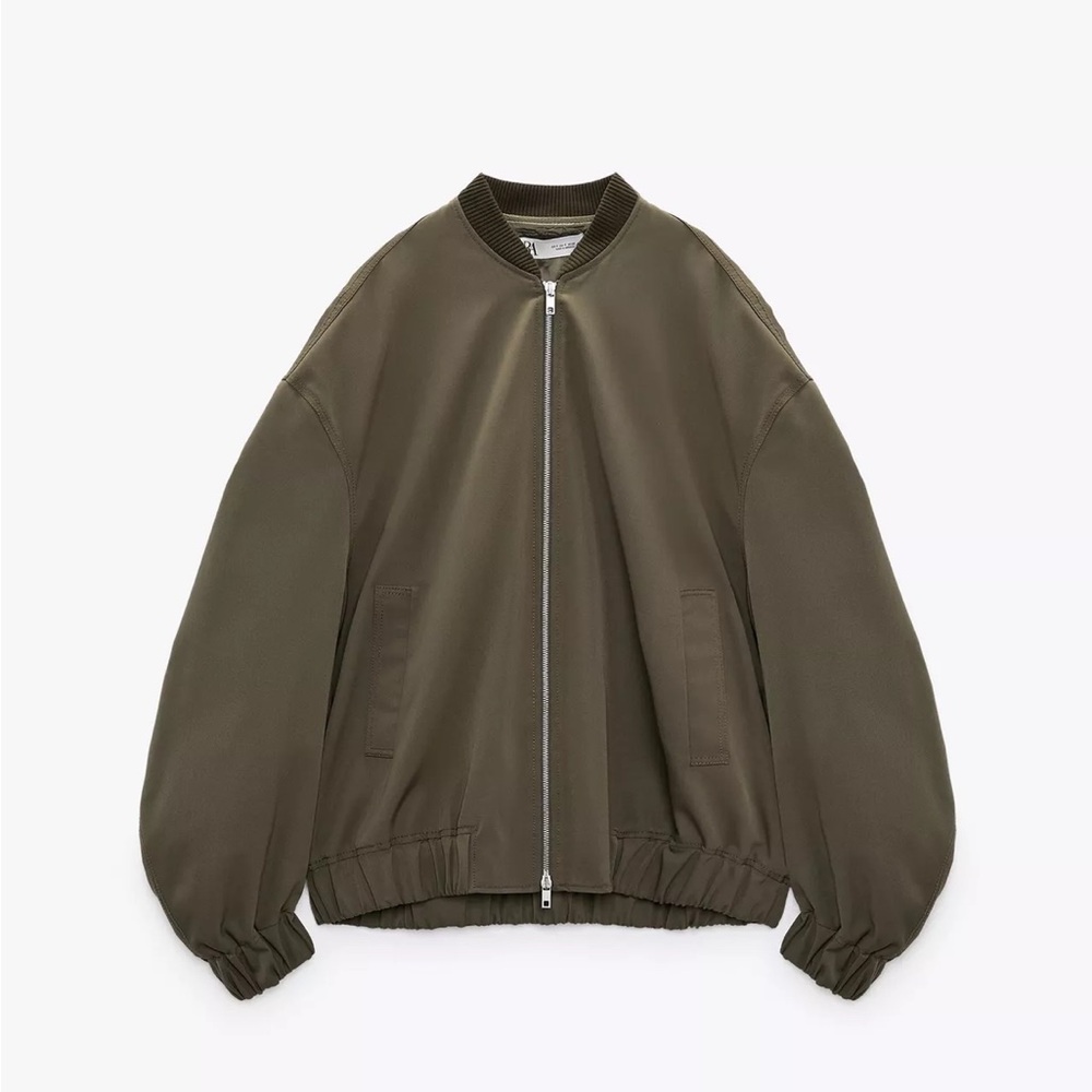 Olive Green Bomber Jacket